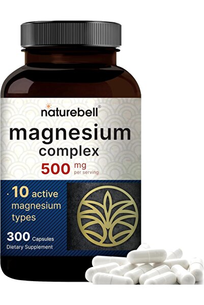 Naturebell Magnesium Complex 500 Mg 300 Capsules Usa Menşeii
