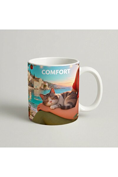 Petgifts Cana Cadou Personalizat Amuzanta Cu Mesaj Comfort - Ceramica 330 Ml