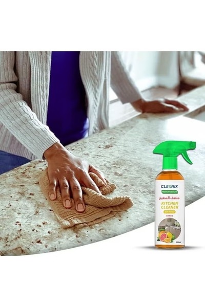 Cleanix Premium Kitchen Cleaner with Spray Bottle Citrus Fragrance Multipurpose Degreaser for Kitchen Countertops Tiles Stove Cabinets Sink Home Cleaning