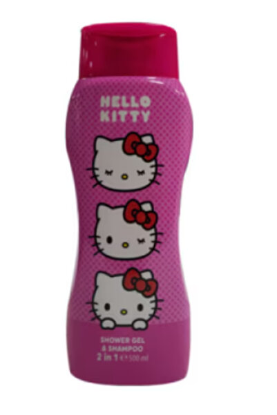 Hello Kitty Sampon si gel de dus 2 in 1 Hello Kitty, 500ml