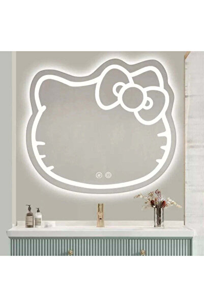 La Cucu Oglinda LED Kitty Pisica, 80X70, Touch, Sistem Dezaburire, Dimabila