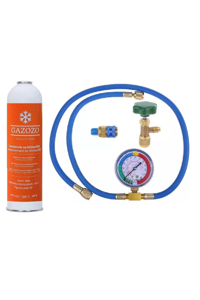 Litago Set complet pentru umplerea agentului frigorific R134A, Litago, 650 ml...