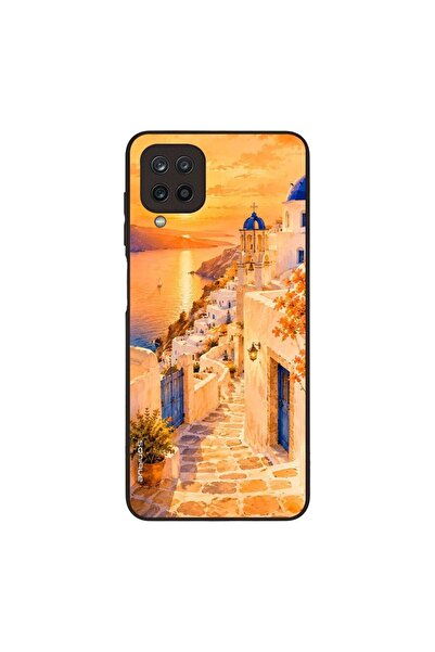 Sonique Θήκη Greek Island Muse Series για Samsung Galaxy A12 Ηλιοβασίλεμα στη...
