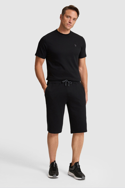 U.S. Polo Assn. Erkek Siyah Örme Şort 50322331-VR046