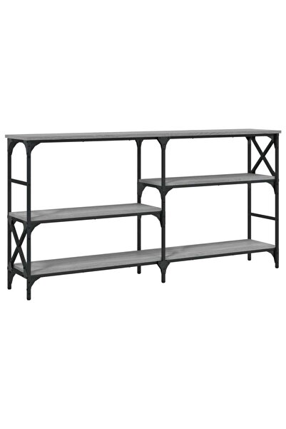vidaxl Măsuță consolă, gri sonoma, 150x29x76,5 cm, lemn prelucrat