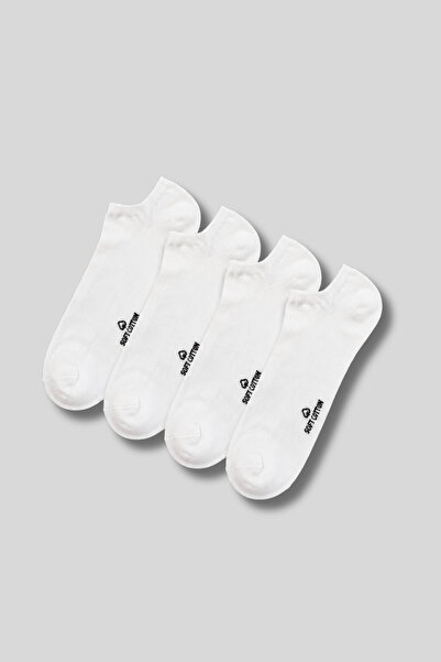 Ada Çorap & İç Giyim Men's 4-Pack Cotton Sneaker Invisible Socks Multi-Color