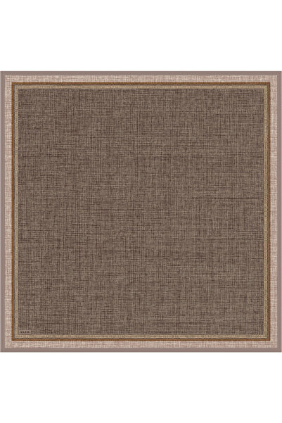 Aker Brown 90X90 Silk Twill Scarf
