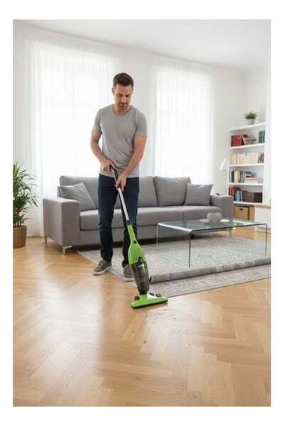 Typhoon 2-in-1 Vacuum Cleaner - 600W - 800ml - Green - TY-05-005 G