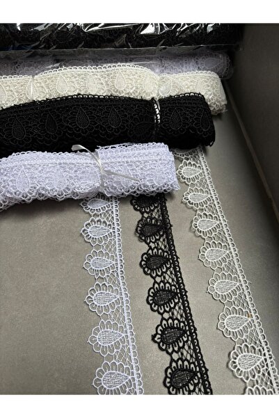 Butik Damla desen klasik güpür 9 metre bridal dekoratif dantel