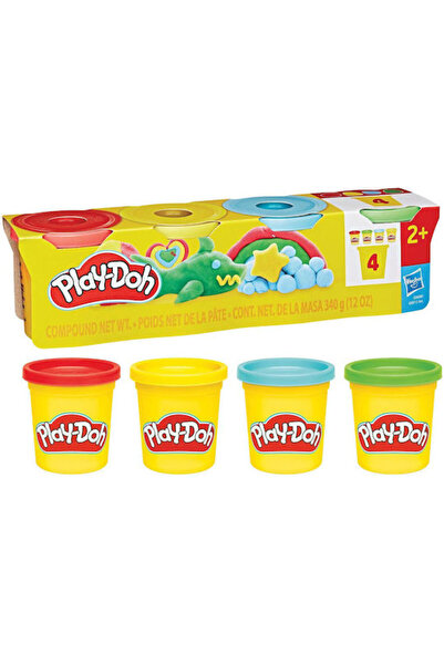 Hasbro Games Hasbro Play-Doh 4 Πλαστικέλες Ζύμης Μοντελισμού Play-Doh για Ηλι...