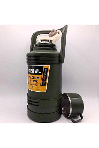 NEVVALİFE Vacuum Flask Çelik Termos 3 Litre 48 Saat Sıcak Soğuk Dağcı Termos ...