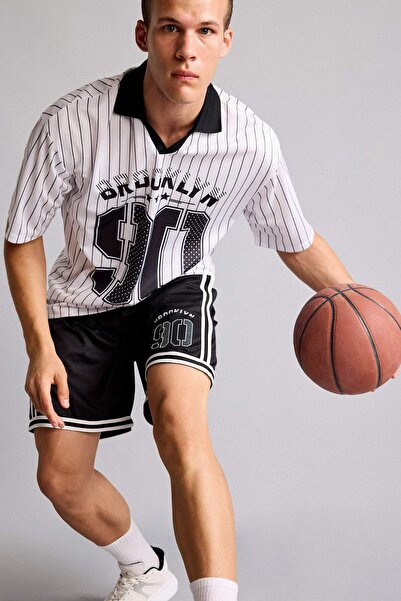 DeFacto Boxy Fit Short Sleeve Polo White T-Shirt H2905Ax26Sm