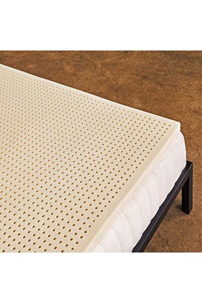 Sleep On Latex Pure Green 100% Natural Latex Mattress Topper - Soft, 2 Inch T...