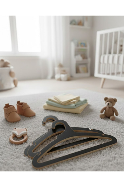 ih ihra Baby Clothes Hangers - Set of 20 Natural Wooden Baby Wardrobe Organiz...