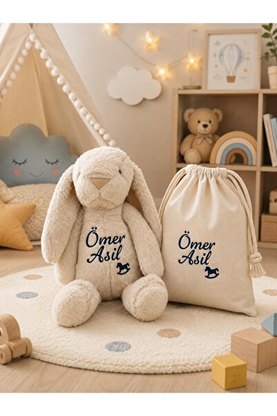 littleblissatelier İsimli Uyku Arkadaşı Tavşan Bej