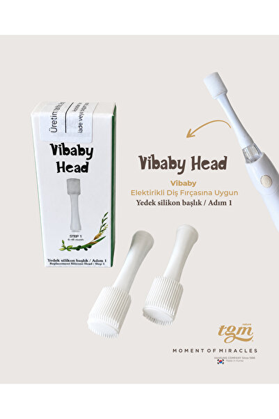 Tgm Baby VİBABY Head (Ultra Premium Silikon Yedek Fırça Başlığı) – Adım 1
