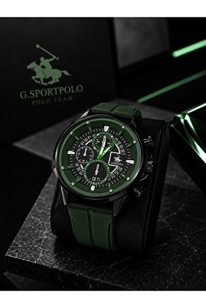G Sport POLO Premium Silicone Men's Wristwatch with Strap (Fits Any Wrist)