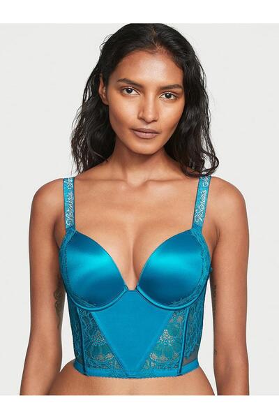 Victoria's Secret Işıltılı Askılı Dantelli Push-Up Büstiyer