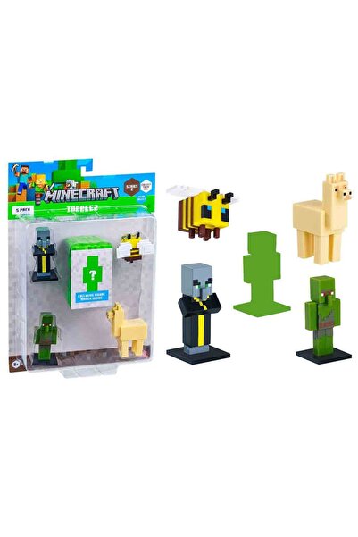 MINECRAFT 3D Toppeez 5’li Figür Seti - Lama'Lı Set
