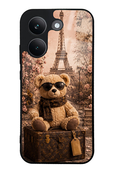 Spoyi Xiaomi Poco X8 Pro Paris Teddy Voyage Tasarımlı Glossy Telefon Kılıfı