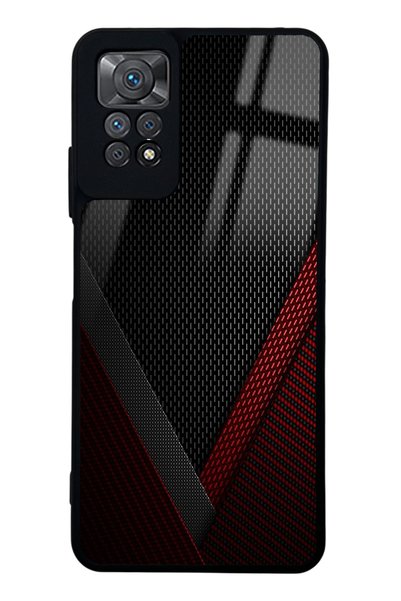 Spoyi Xiaomi Redmi Note 11 Pro Red Tracer Design Glossy Phone Case