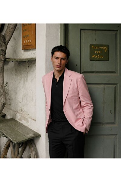 ilayda emir Pink Color Exclusive, Slim Fit, Men's Jacket