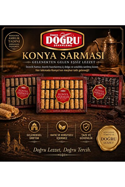 Ömer Doğru Şekerleme KONYA SARMASI 3 LÜ BÜYÜK PAKET