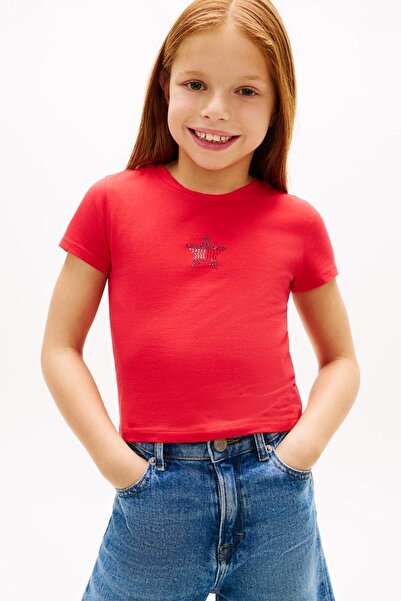 Tommy Hilfiger Kız Çocuk Tişört KG0KG09097