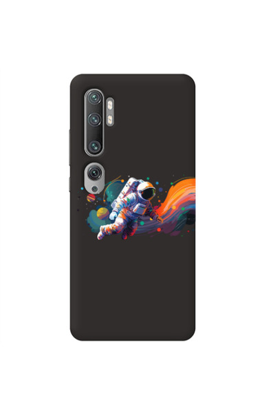 Other Xiaomi Mi Note 10 Pro Rainbow Space Black Colored Silicone TPU Θήκη
