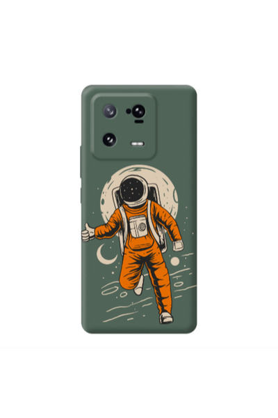 Other Xiaomi 13 Pro Hitchhike Dark Green Colored Silicone TPU Θήκη