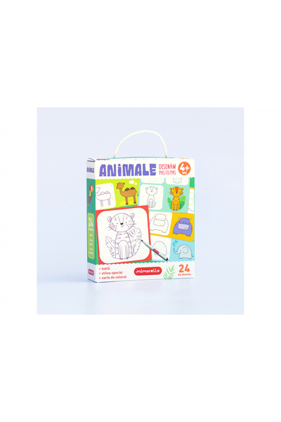 Mimorello Joc educativ - Animale - Desenăm pas cu pas, - Editura