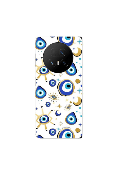 Other Honor Magic V5 Gold evil eye beads Transparent Silicone TPU Θήκη