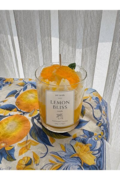 Limon Kokulu Bardak Mum