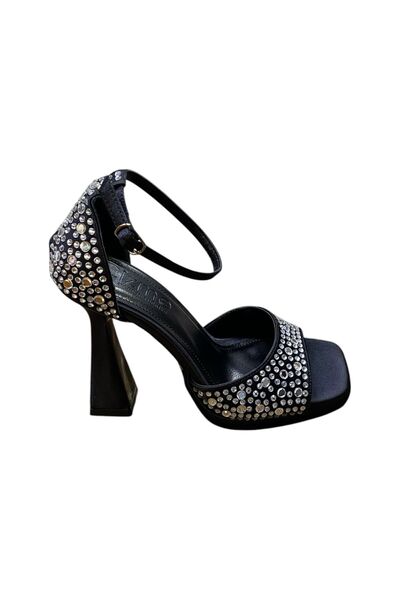 Yaren Moda Women's High Platform Heel Stone-Embellished Summer Evening Dress ...
