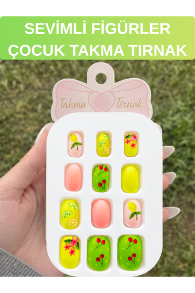 SheMask Takma Tırnak Çocuk Kız Çocuk Oyuncak Kendinden Yapışkanlı Takma Tırna...