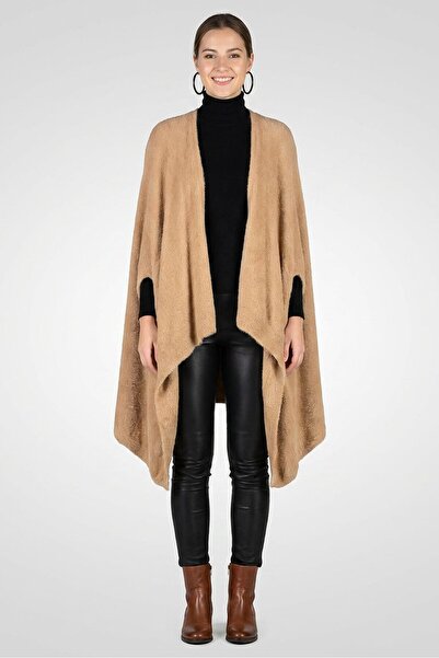 aerie Women Textured Poncho, Taupe