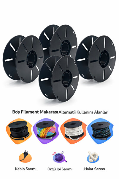 MD×HOA 4 Pieces of Empty Filament Spools • Empty • Used for Wrapping Knitting...