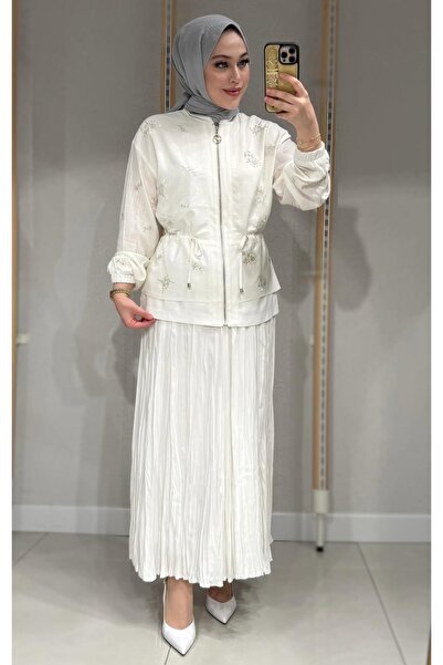 Solishop Liyosel Fabric Premium Two-Piece Suit with Skirt