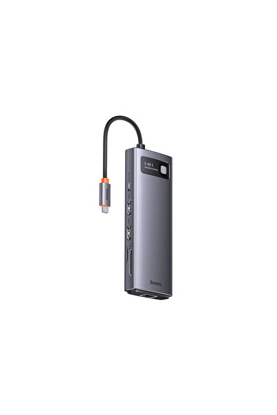 Baseus Hub USB-C Joystar 9-în-1, HDMI Dual, 100W PD, RJ45, SD/TF, USB 3.2