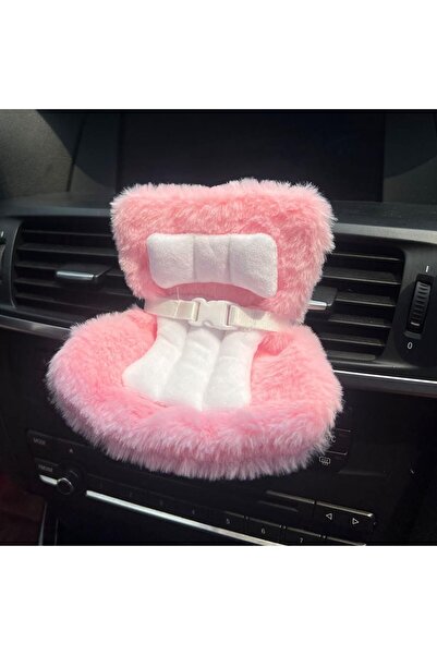 Arabest Pink Doll Car Seat, Detachable Chair Legs, Air Vent Clips, Waist Adju...