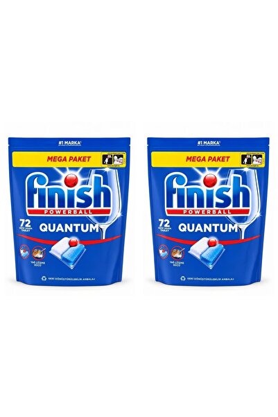 Finish منظف الأطباق باوربول كوانتوم الكل في واحد 72 قطعة - 2 قطعة