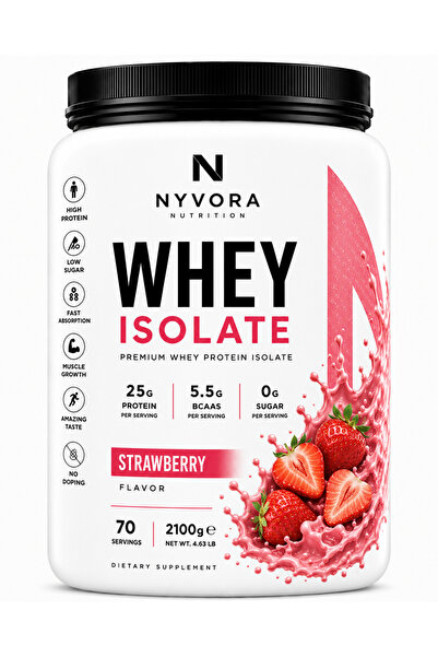 Nyvora Nutrition Nyvora Whey Isolate – Strawberry Aromalı 2100 g