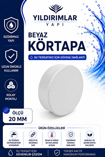 KALDE BEYAZ KÖRTAPA - 20 MM