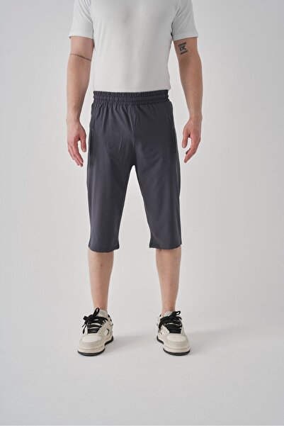 Shooter Sportswear Erkek Kapri Nefes Alabilen Fermuarlı Minimal Nakış Detaylı