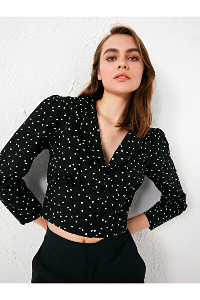 LC Waikiki Polka Dot Pattern Long Sleeve Women's Shirt
