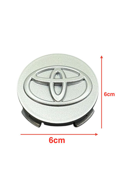 BAYRAM Jant Göbeği Toyota Corolla 2007-2016 (GRİ, 6 CM)
