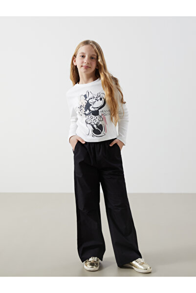 LC Waikiki Pantaloni cargo de fete cu talie elastică