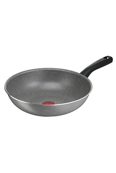TEFAL Tigaie wok Cook B5791902, 28 cm, strat antiaderent Mineralia, Thermo-Si...