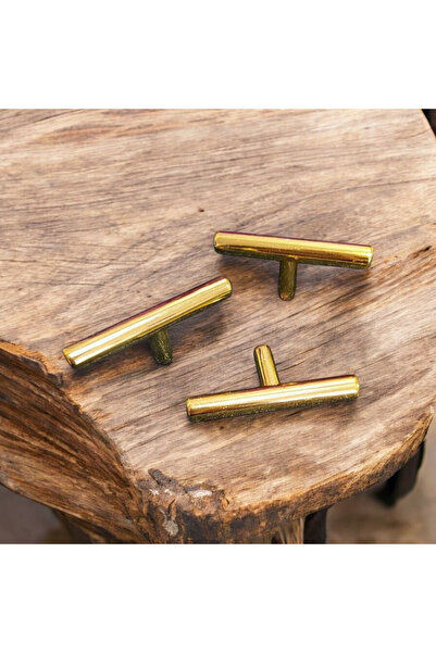 DemirZade 10 adet Metal kulp dolap kulpu gold kulp cekmece kulbu