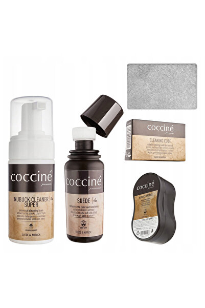 Coccine Set de ingrijire pentru piele intoarsa si nubuc, Coccine, 4 in 1, inc...